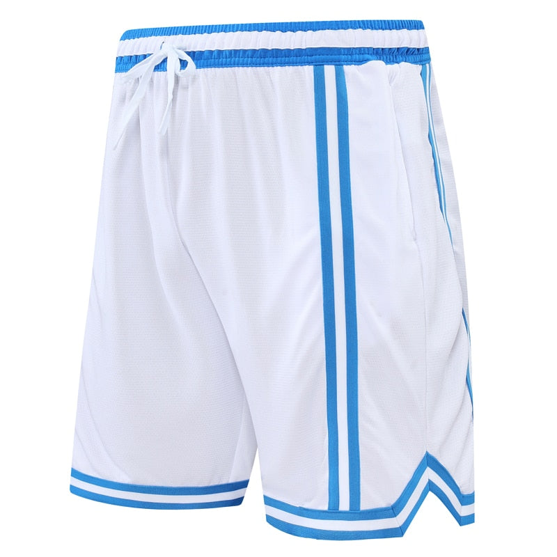 Basketball Quick Dry Loose Fashion Jogging Training Bottoms Men White Shorts